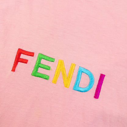 Vintage 90s Fendi Embroidered T Shirt Size S