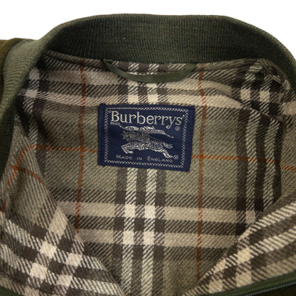 Vintage 90s Burberry Nova Check Lined Wool Bomber Jacket Size XL