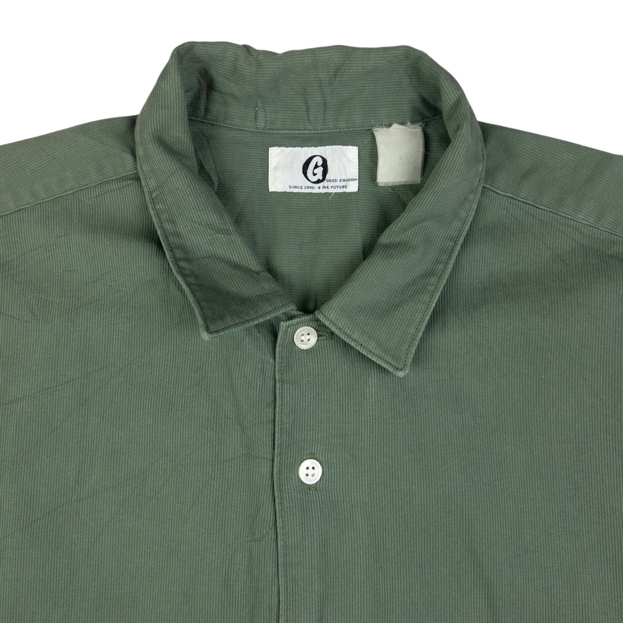 Vintage Good Enough Long Sleeve Button Up Shirt Size XXL