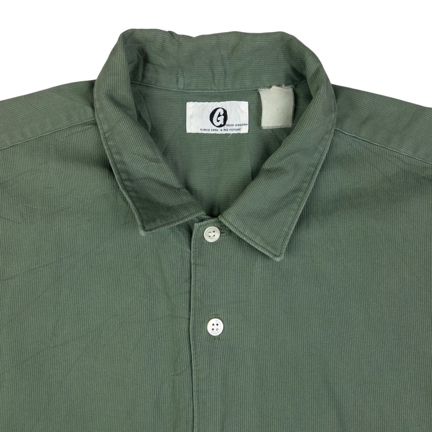 Vintage Good Enough Long Sleeve Button Up Shirt Size XXL