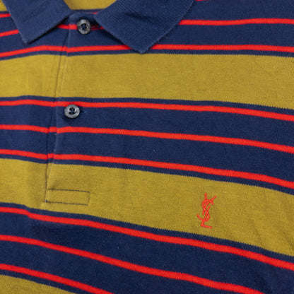 Vintage YSL Yves Saint Laurent Long Sleeve Polo Shirt Size S
