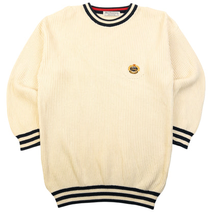 Vintage 90s Burberry Ribbed Knit Jumper Size S
