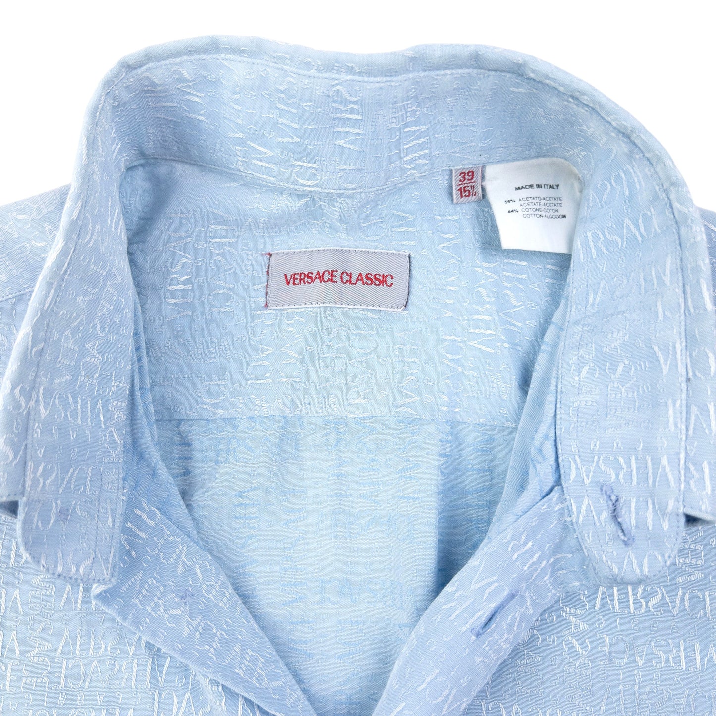 Vintage 2000s Versace Classic Monogram Long Sleeve Button Up Shirt Size M