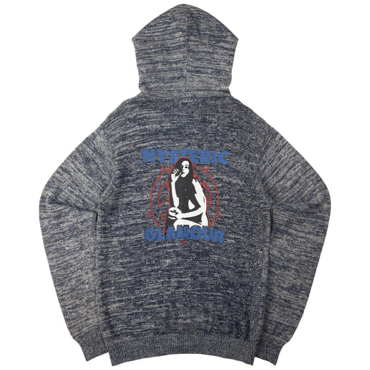Vintage Hysteric Glamour Zip Up Knit Hoodie Size M