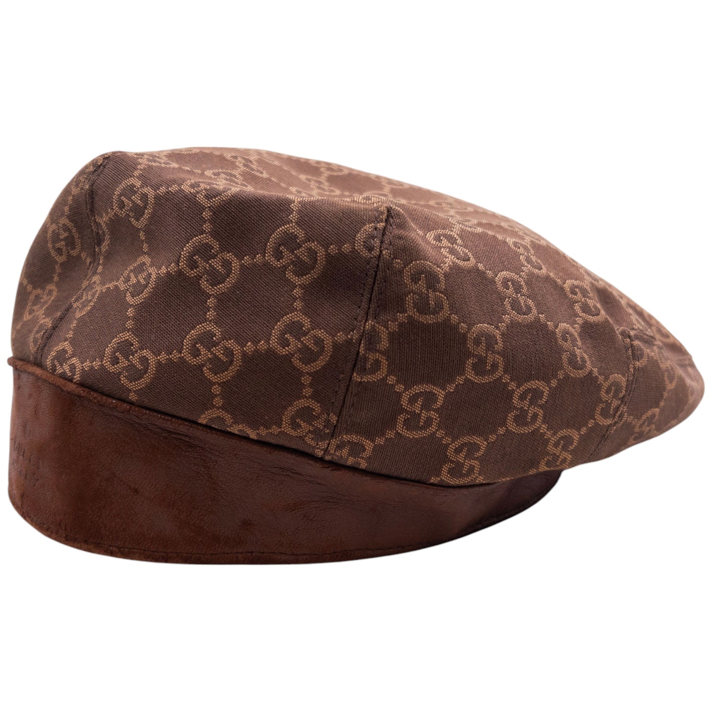 Vintage 2000s Gucci Monogram Flat Cap Size L