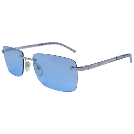 Vintage Burberry Nova Check Rimless Sunglasses