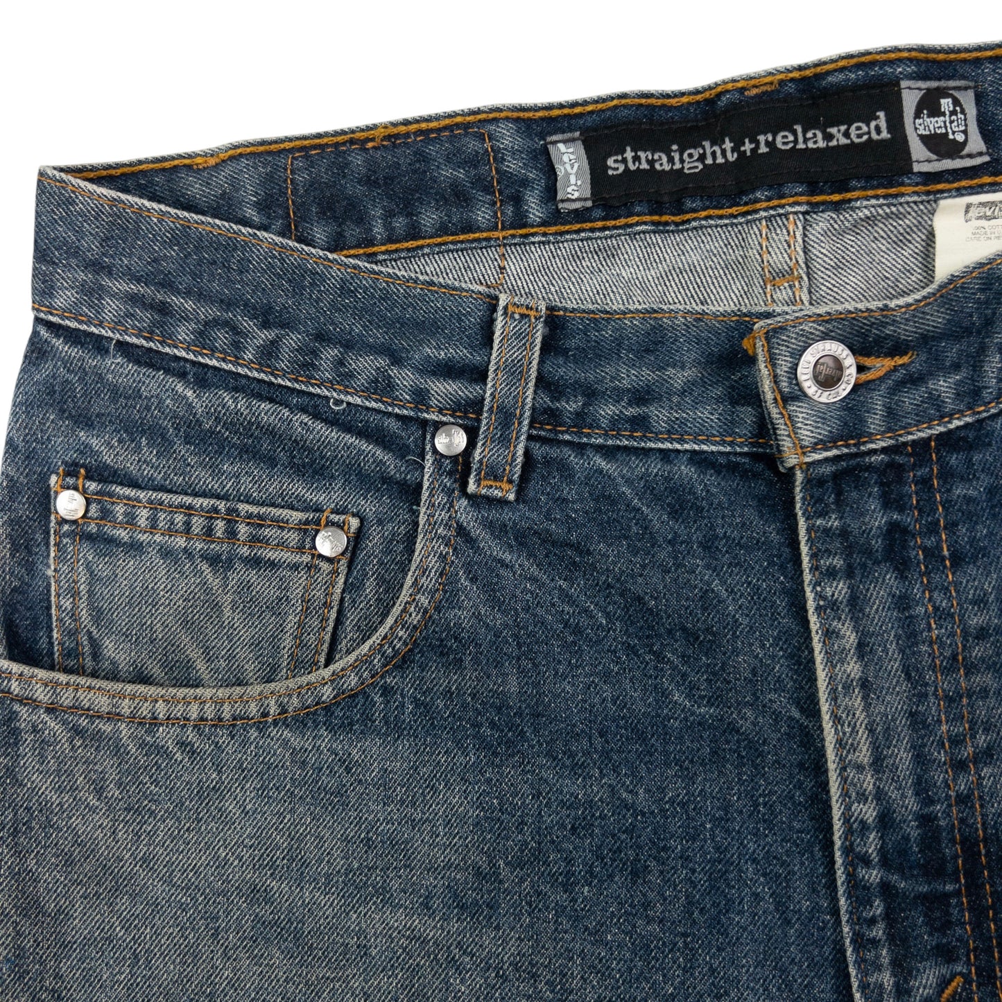 Vintage Levi's Silver Tab Straight Relaxed Denim Jeans Size W33