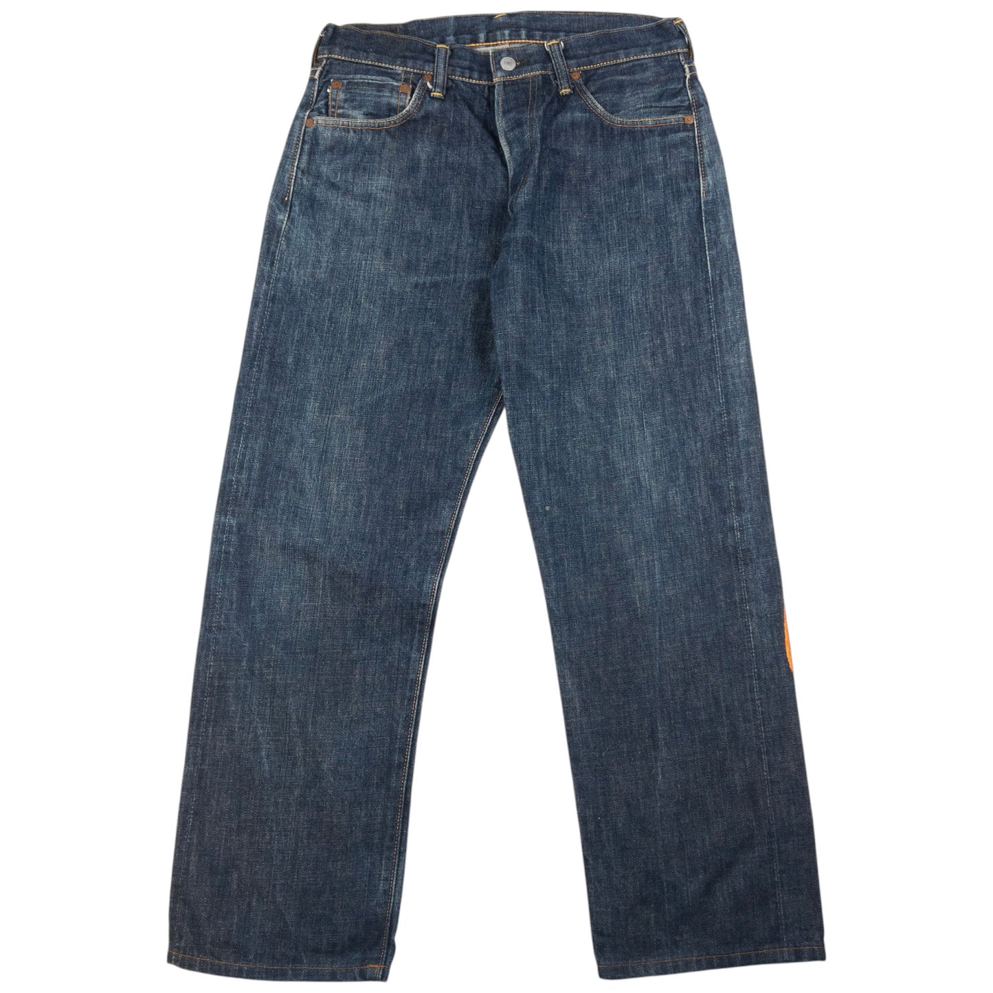Vintage Evisu Painted Daicock Japanese Denim Jeans Size W30