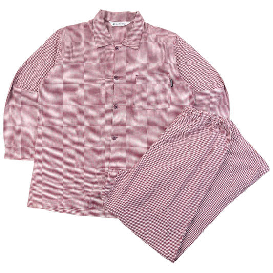 Vintage 90s Yohji Yamamoto Houndstooth Shirt & Bottoms Pyjama Set Size M