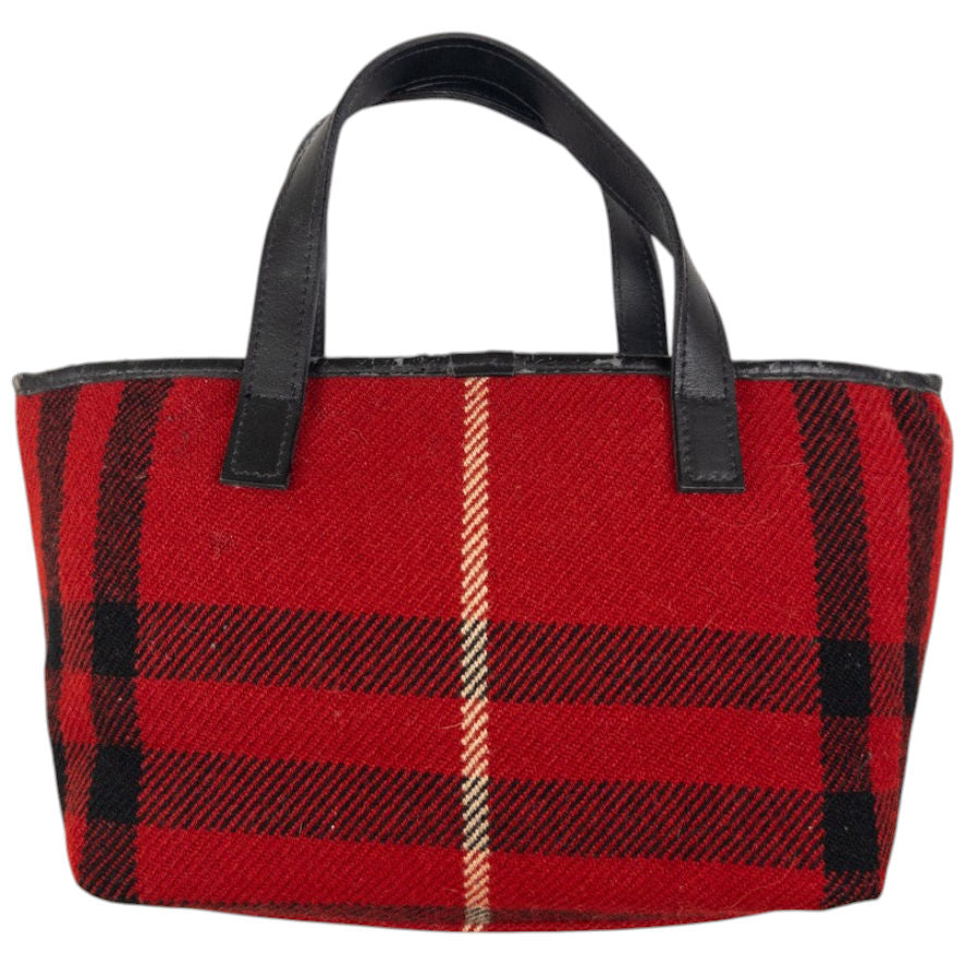 Vintage Burberry Nova Check Wool Shoulder Bag