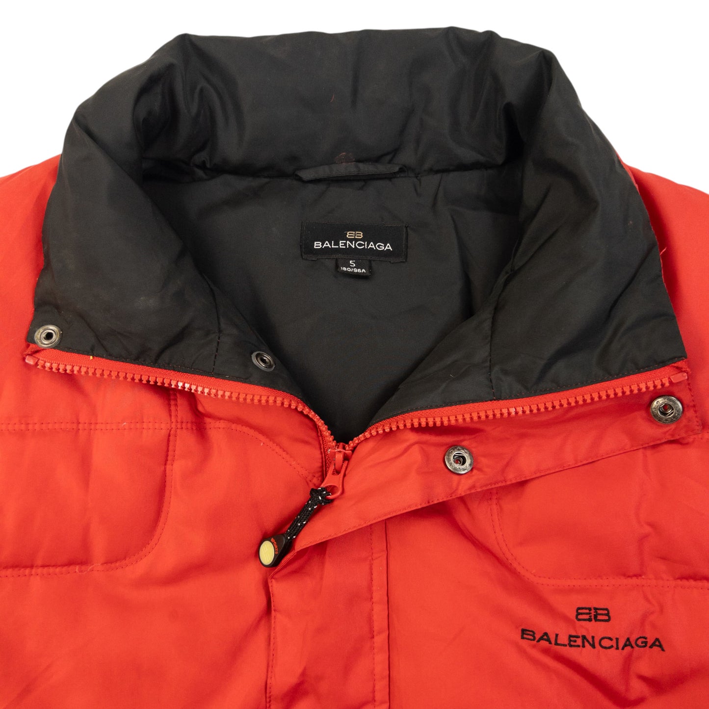 Vintage 90s Balenciaga Zip Up Puffer Jacket Size L