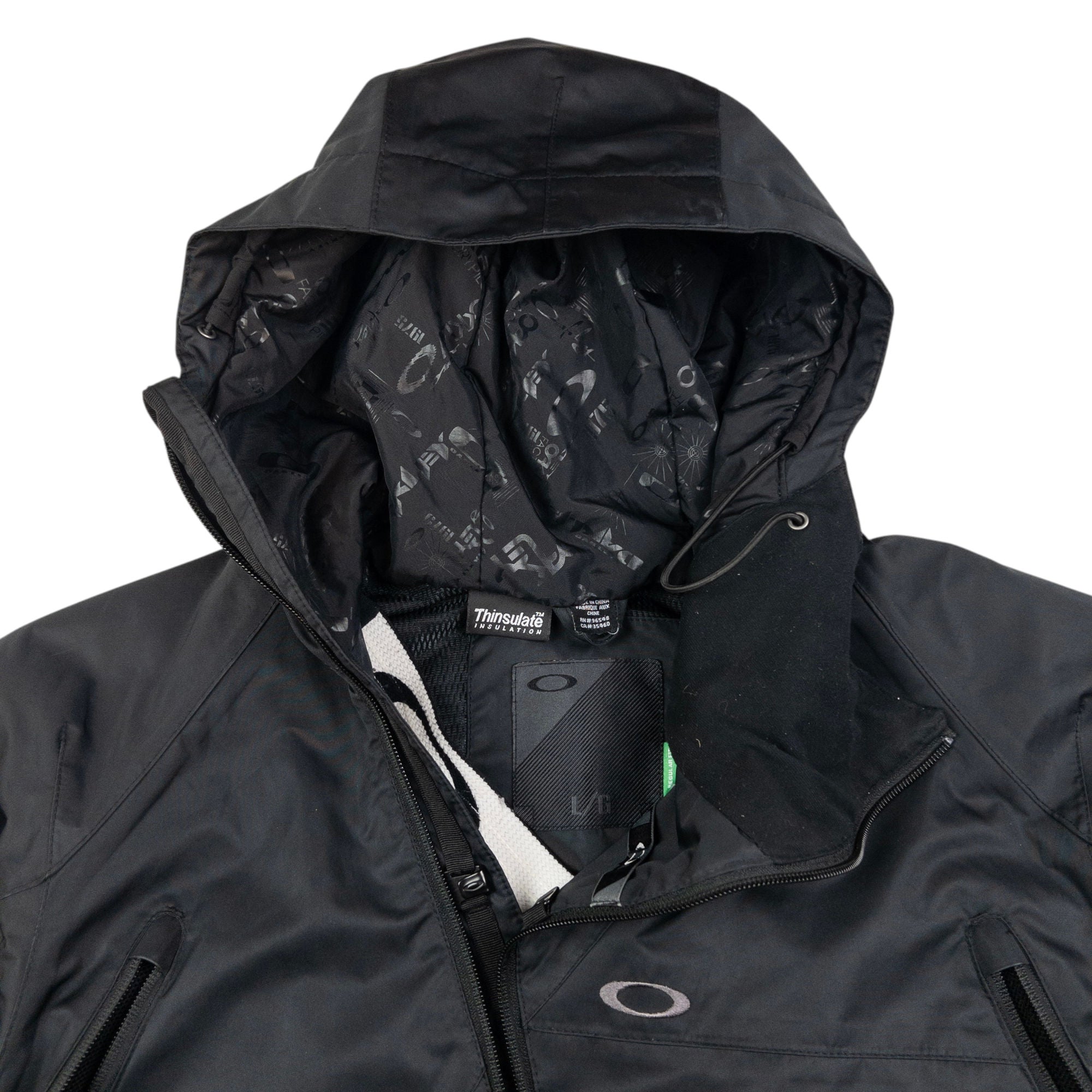 Vintage Oakley Asymmetrical Zip Snowboarding Jacket Size L