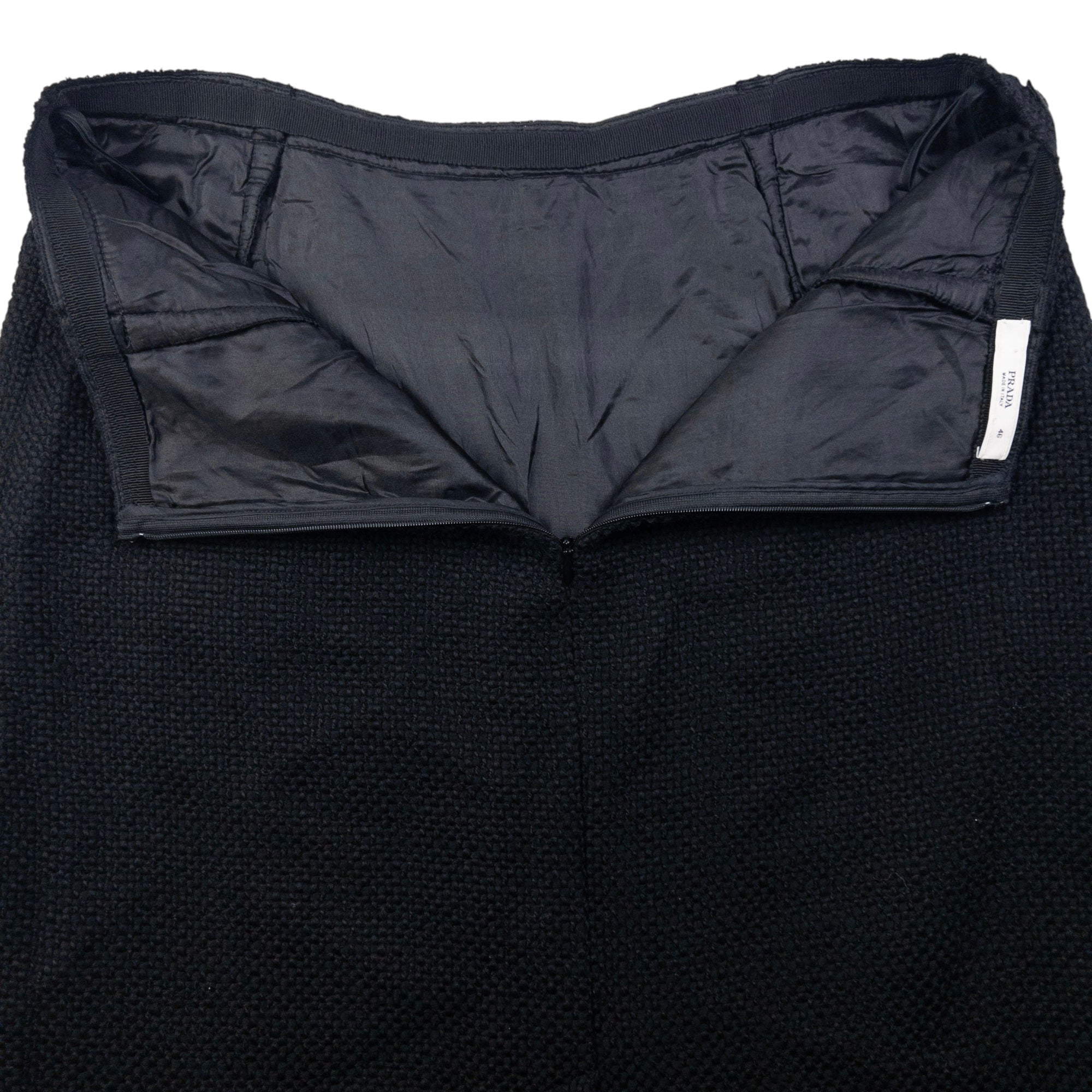 Vintage Prada Pleated Wool Skirt Womens Size W30