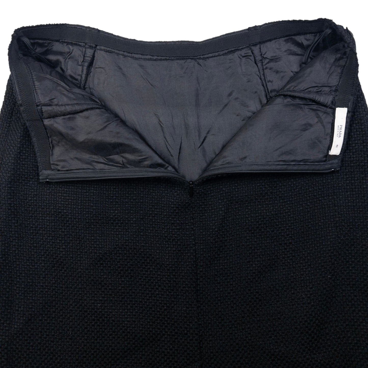 Vintage Prada Pleated Wool Skirt Womens Size W30