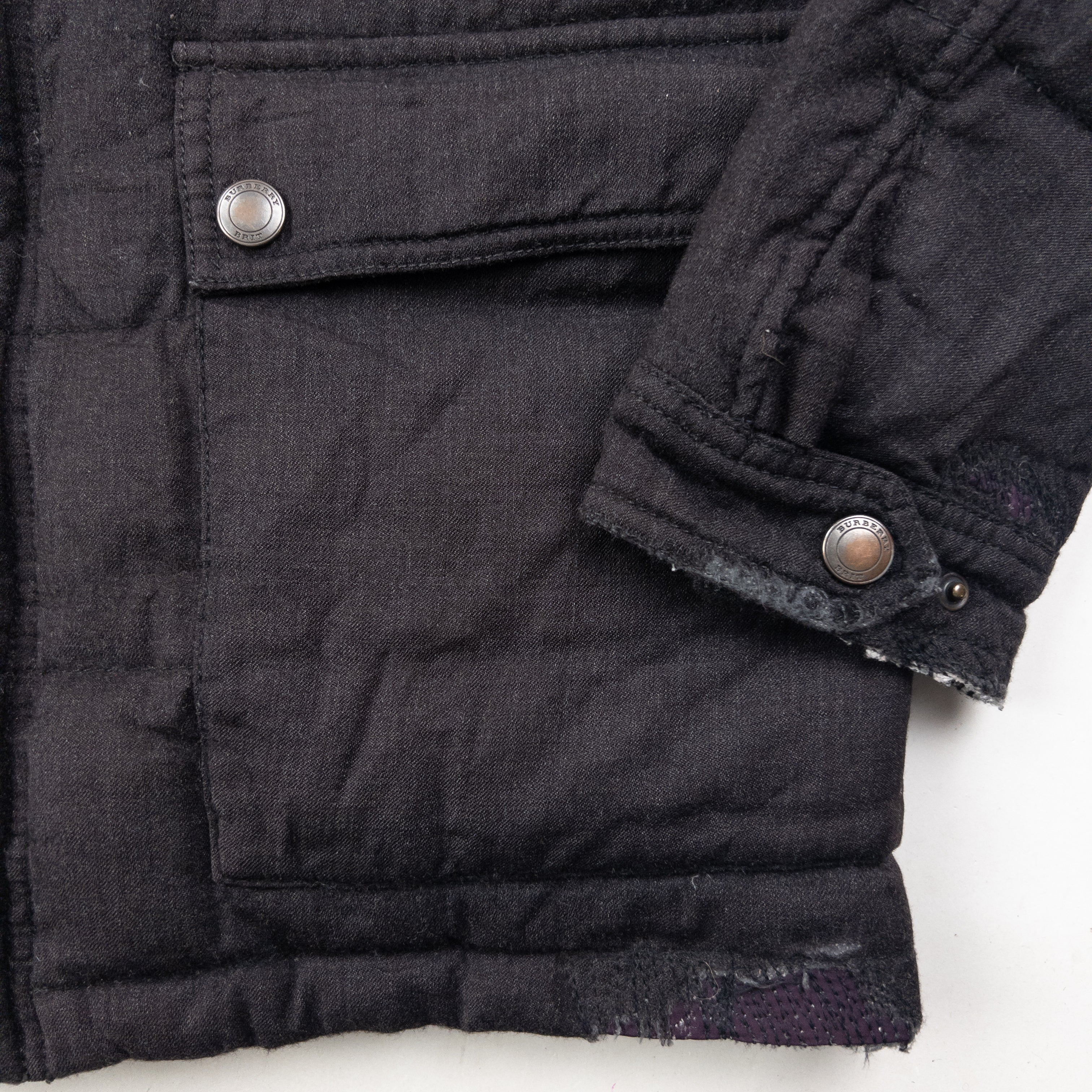 Burberry Brit Fleece Collar Padded Jacket Size S