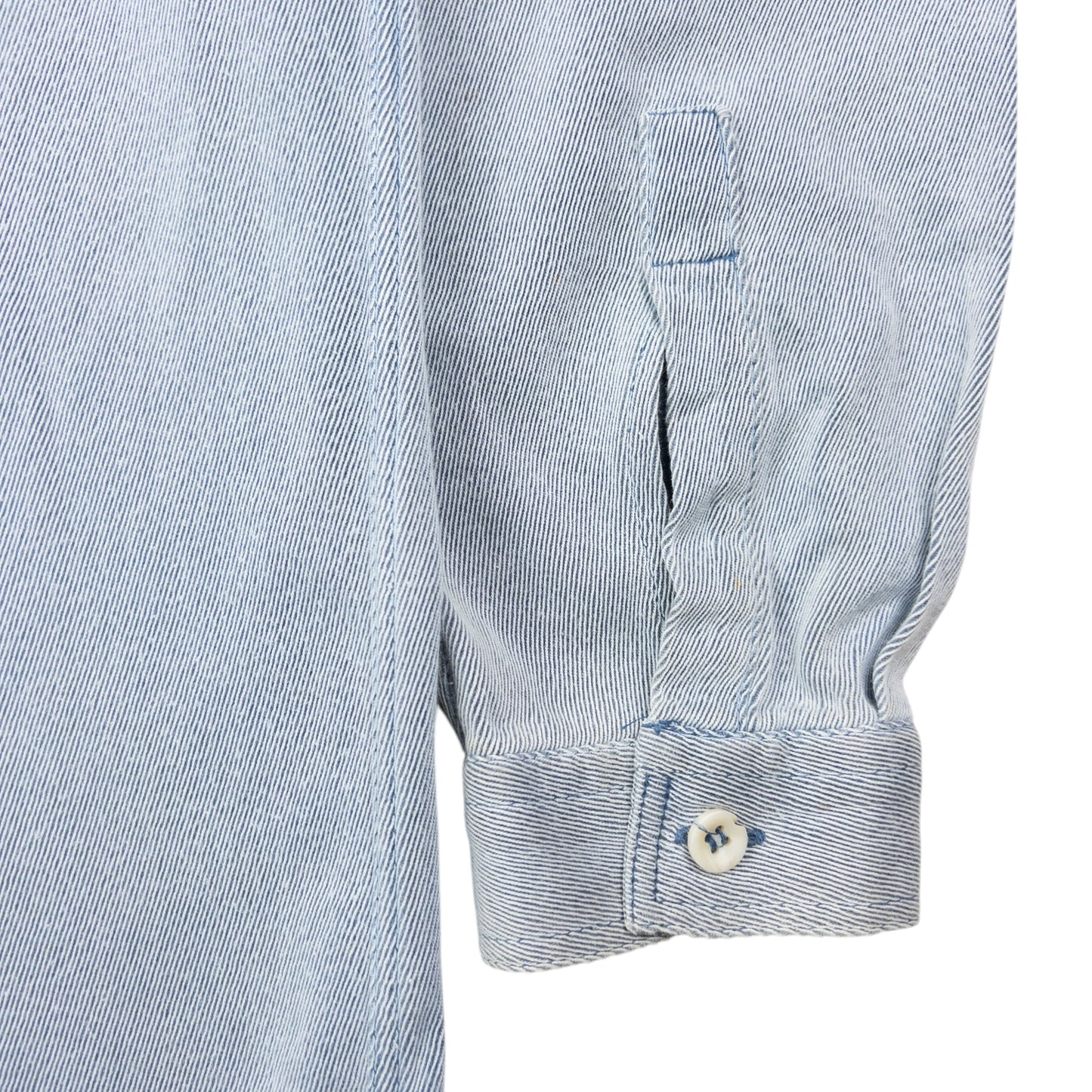 Vintage 90s Armani Jeans Long Sleeve Button Up Shirt Size L