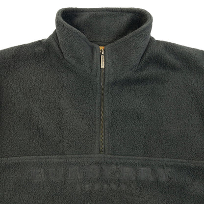 Vintage 2000s Burberry Q Zip Fleece Sweatshirt Size M
