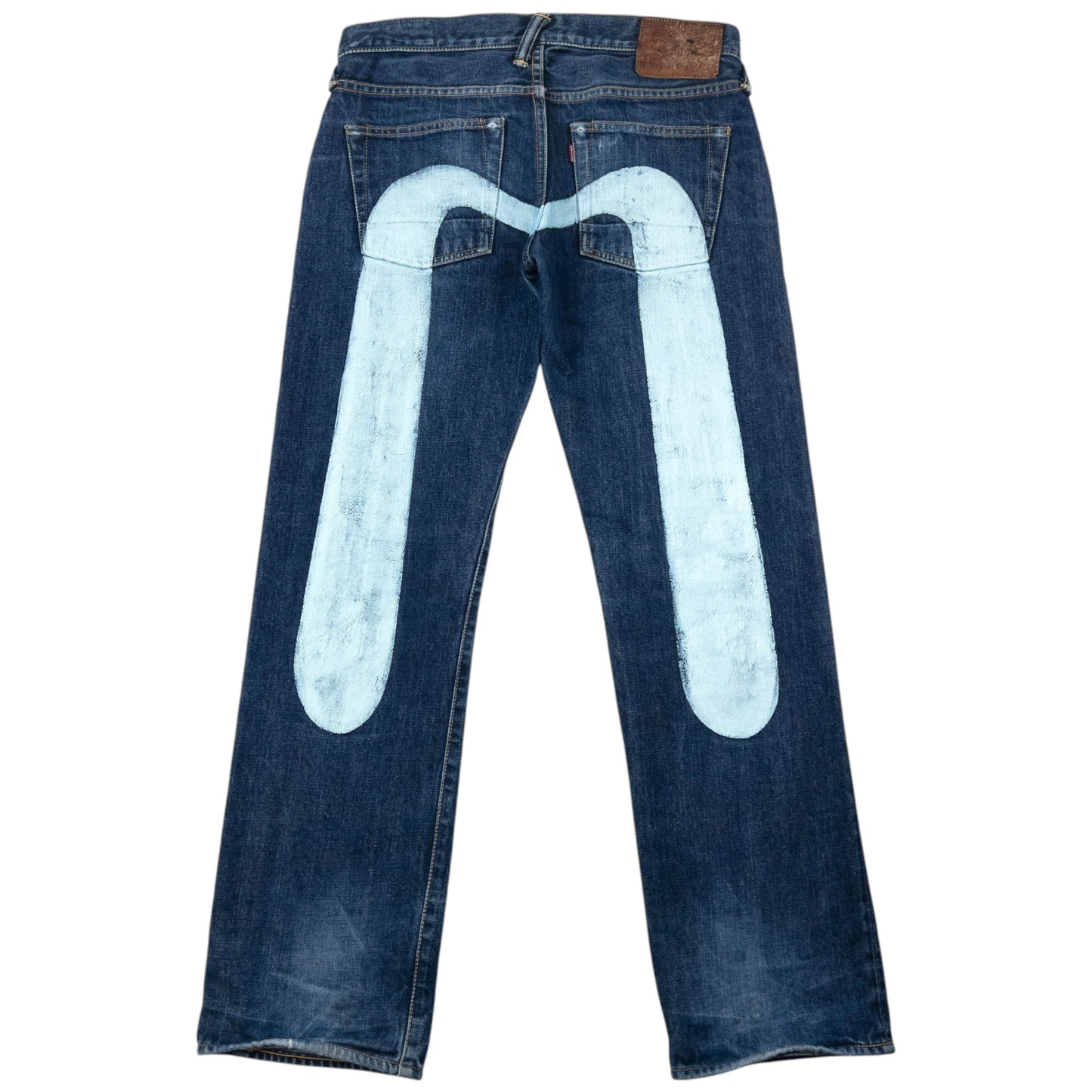 Vintage Evisu Painted Daicock Japanese Denim Jeans Size W31
