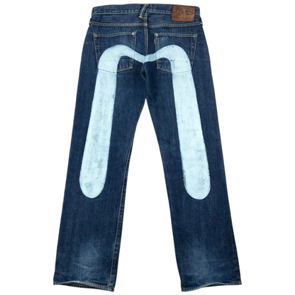 Vintage Evisu Painted Daicock Japanese Denim Jeans Size W31