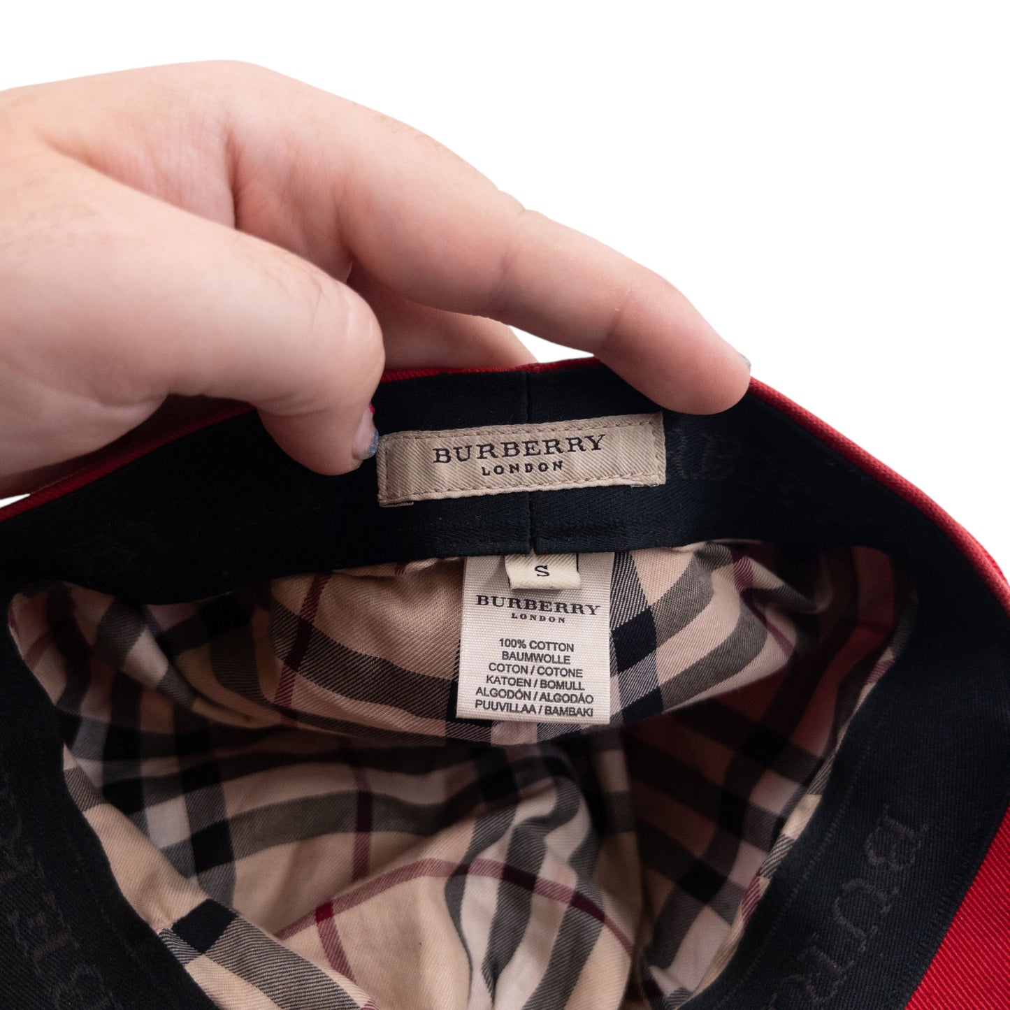 Vintage Burberry Newsboy Hat Size S