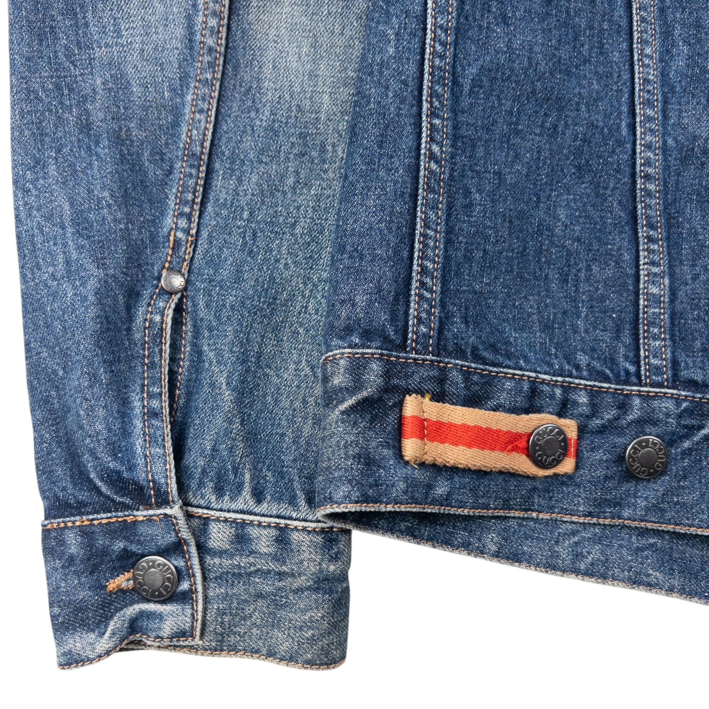 Vintage 2000s Gucci Button Up Denim Jacket Womens Size L