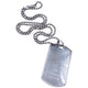 Vintage 2000s Gucci Embossed Dog Tag Necklace