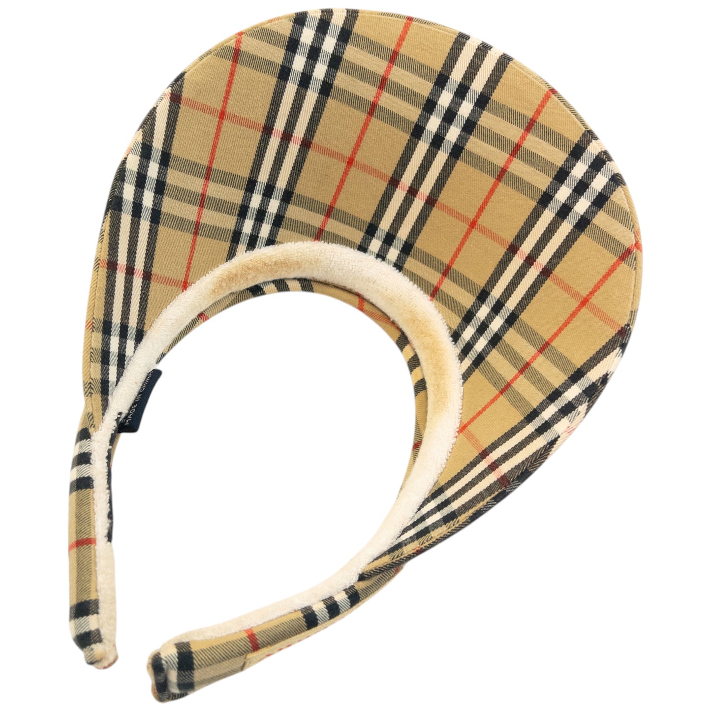 Vintage 2000s Burberry Nova Check Visor Hat Headband