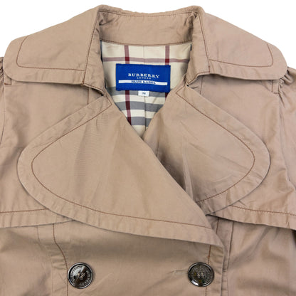 Vintage 2000s Burberry Blue Label Nova Check Lined Trench Jacket Womens Size M