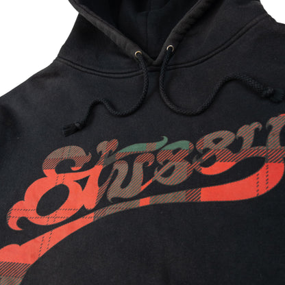 Vintage Stussy NYTLA Tartan Graphic Hoodie Size XL