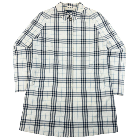 Vintage Burberry Nova Check Button Up Jacket Womens Size 10