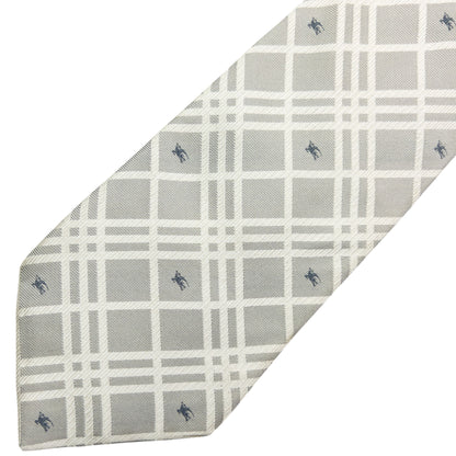 Vintage 2000s Burberry Nova Check Monogram Silk Tie
