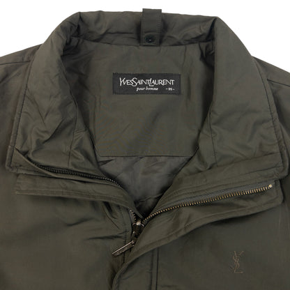 Vintage 90s YSL Yves Saint Laurent Padded Zip Up Jacket Size M