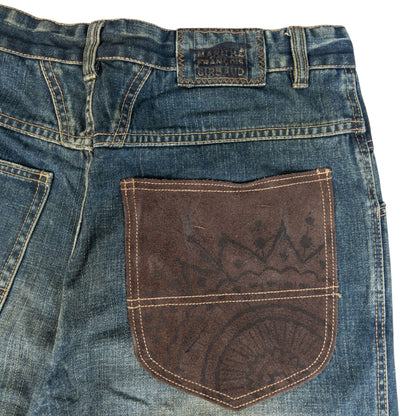 Vintage Marithe + Francois Girbaud Suede Pocket Denim Jeans Size W34