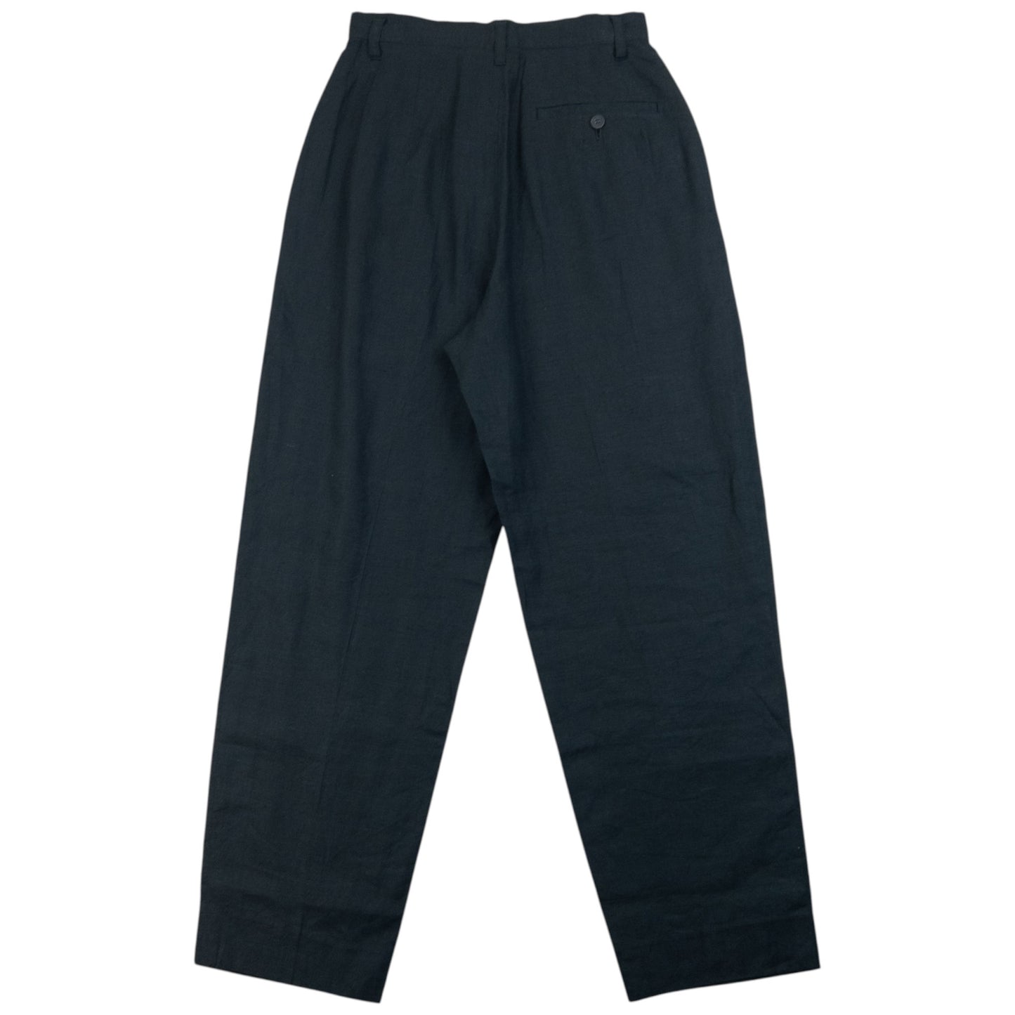 Vintage 90s Issey Miyake Pleated Linen Trousers Size W24