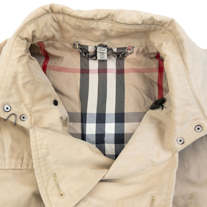 Vintage Burberry Nova Check Lined Trench Jacket Womens Size M