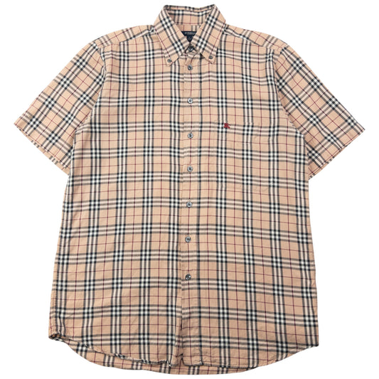 Vintage 2000s Burberry Nova Check Short Sleeve Button Up Shirt Size S
