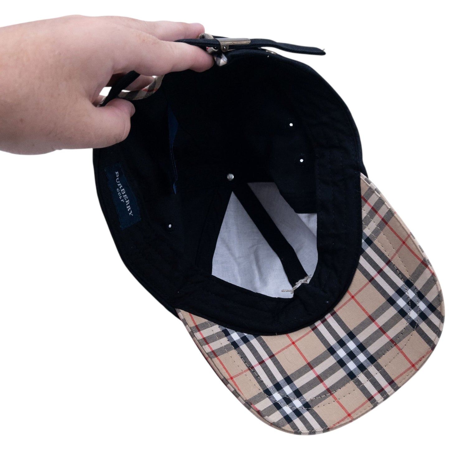 Vintage 2000s Burberry Golf Nova Check Detail Hat