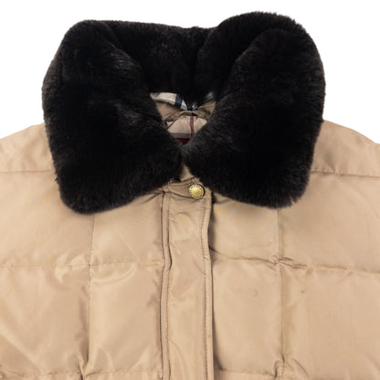 Vintage 2000s Burberry Nova Check Lined Quilted Puffer Jacket Womens Size L