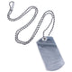 Vintage 2000s Gucci Embossed Dog Tag Necklace