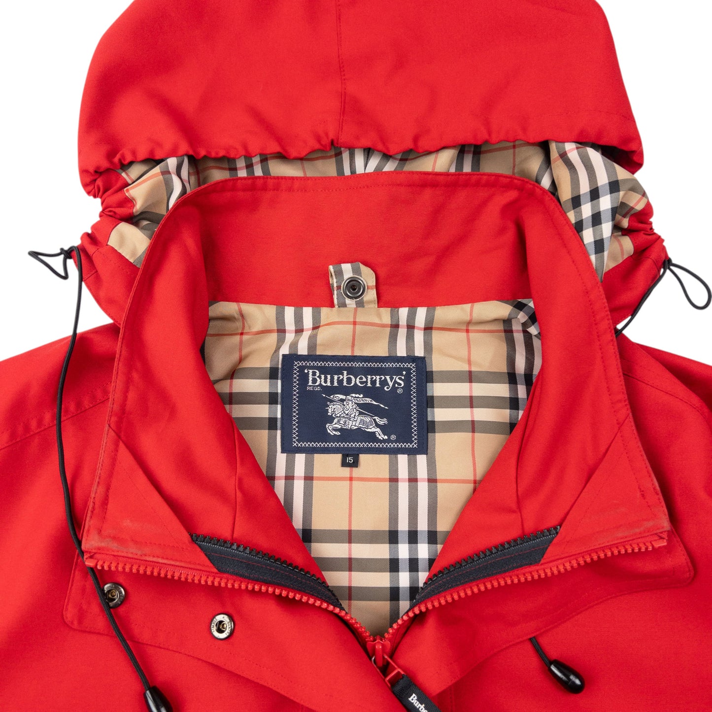 Vintage 90s Burberry Nova Check Lined Jacket Size XL