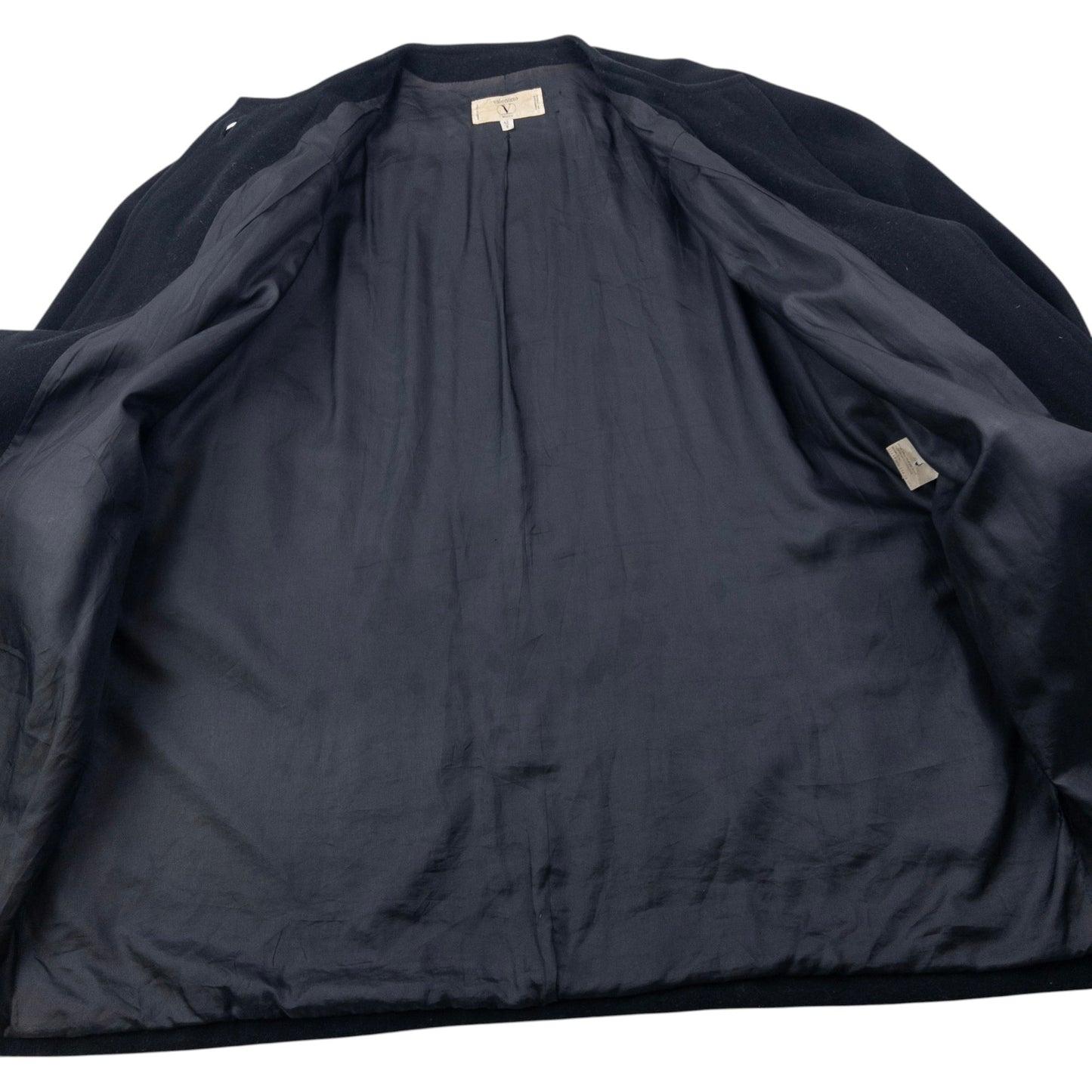 Vintage 80s Valentino Miss V Longline Wool Jacket Womens Size XL