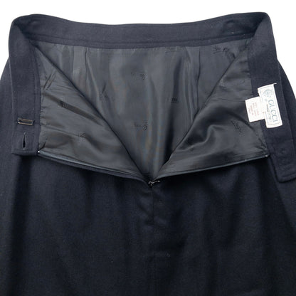 Vintage 80s Gucci Wool Skirt Womens Size W26