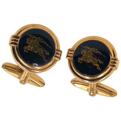 Vintage 90s Burberry Embossed Cufflinks