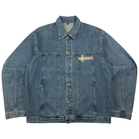 Vintage Burberry Button Up Denim Jacket Size XL