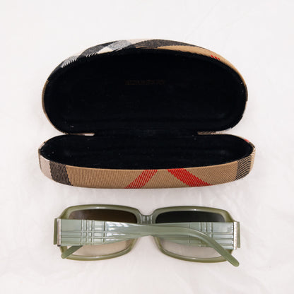 Vintage 2000s Burberry Two-Tone Embossed Sunglasses