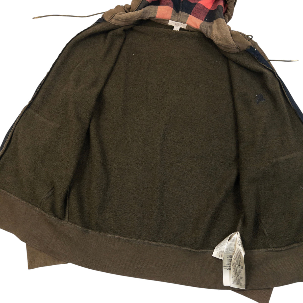 Vintage Burberry Brit Zip Up Hoodie in brown, photo 5