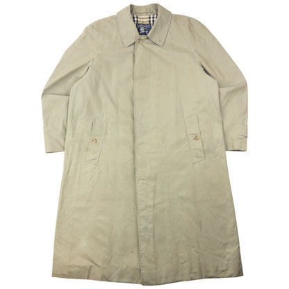 Vintage 90s Burberry Nova Check Lined Trench Jacket Size XL