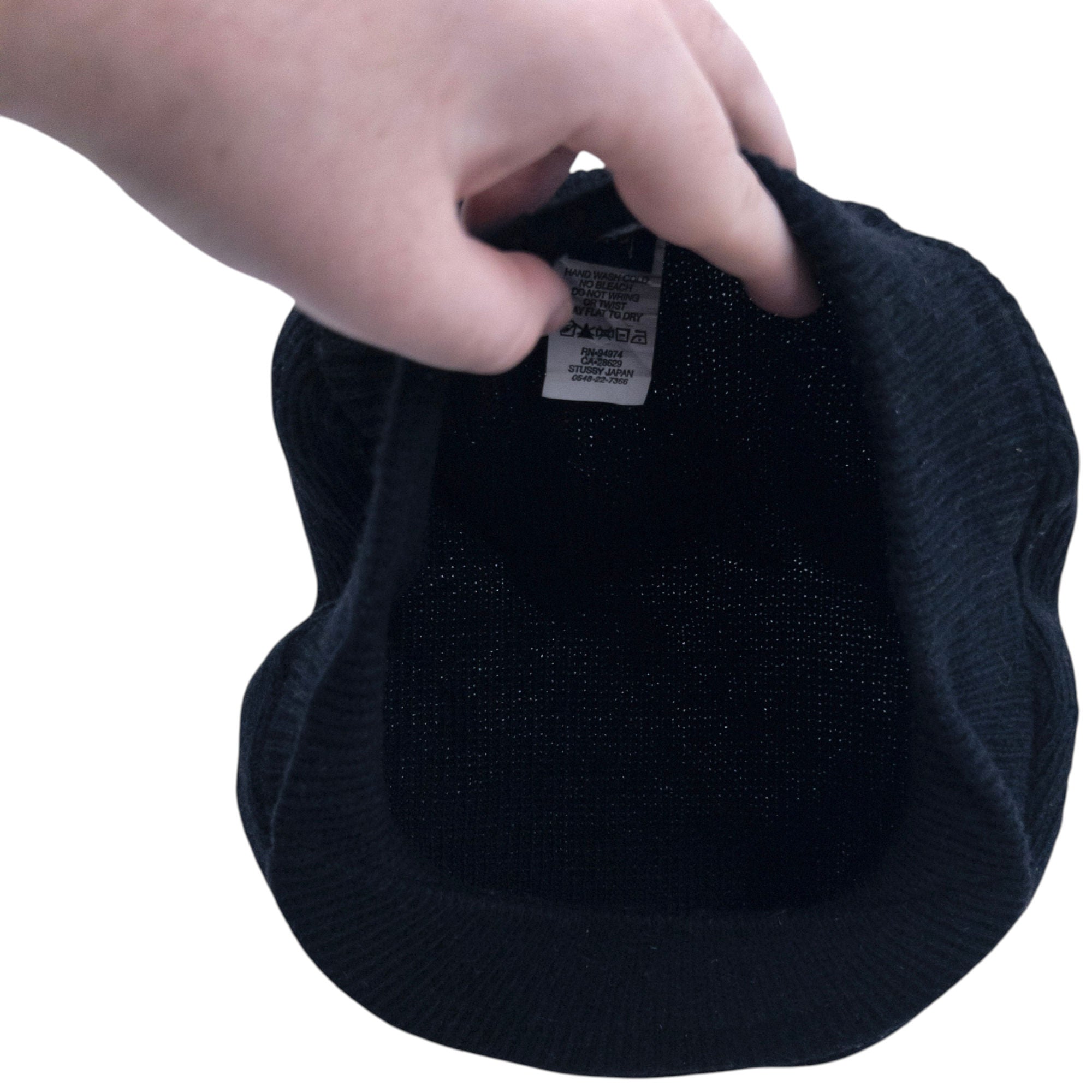 Vintage 2000s Stussy Ribbed Wool Flat Cap Hat