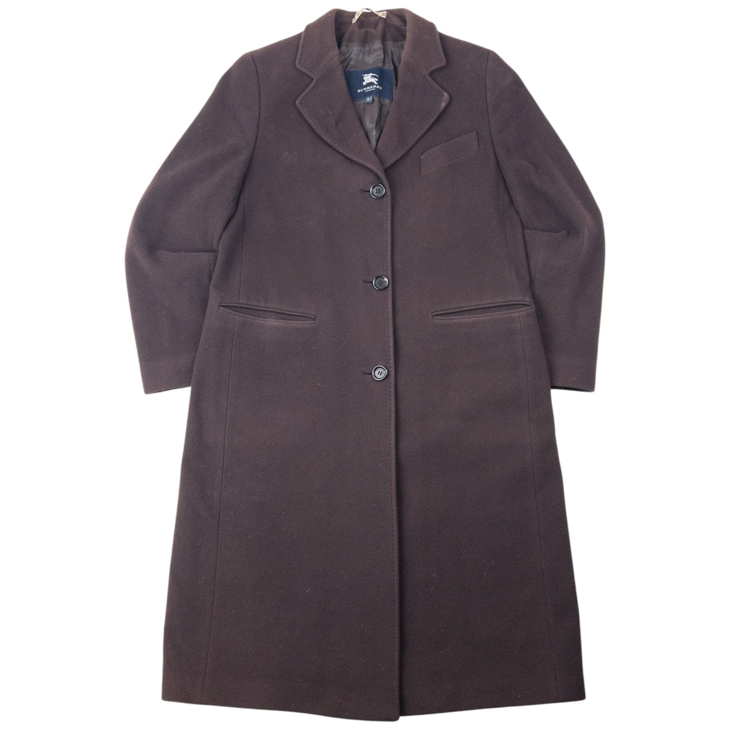Vintage 2000s Burberry Cashmere Longline Jacket Womens Size XL