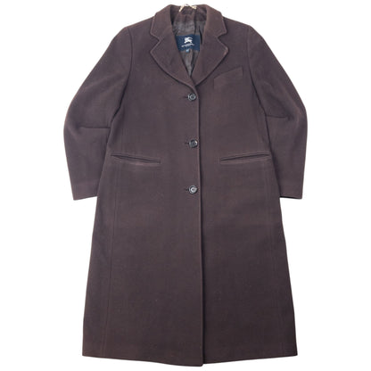 Vintage 2000s Burberry Cashmere Longline Jacket Womens Size XL